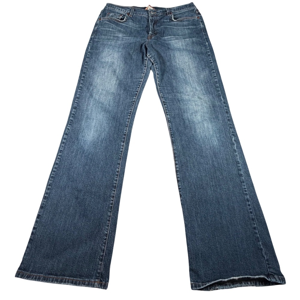Lucky Brand Tempo Rider Jeans Womens 14/32 (FITS 31x32) Blue Made in USA Bootcut